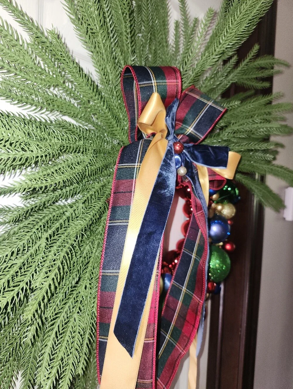 Christmas Holiday Wreath, Ralph Lauren Polo Inspired, Approximately 22